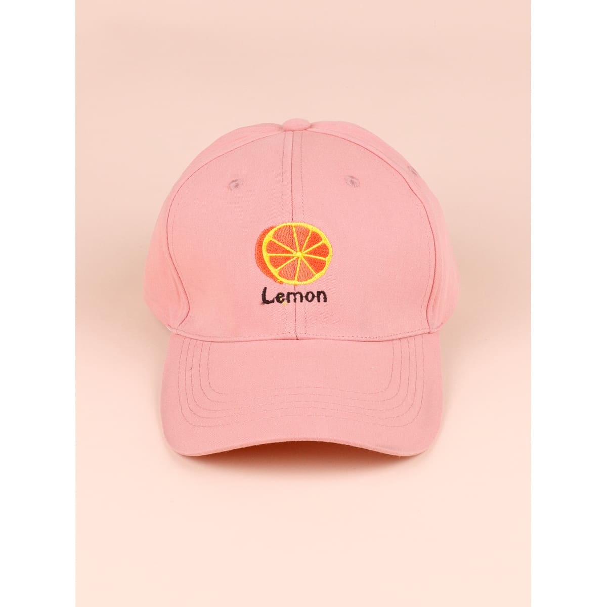 

Lemon Baseball Cap, Pink