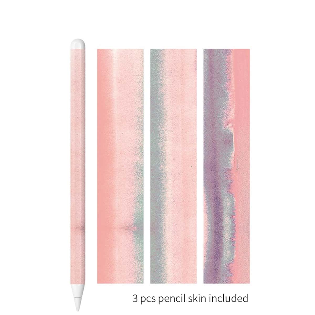 

3pcs Paint Pattern Apple Pencil Protective Sticker, Multicolor