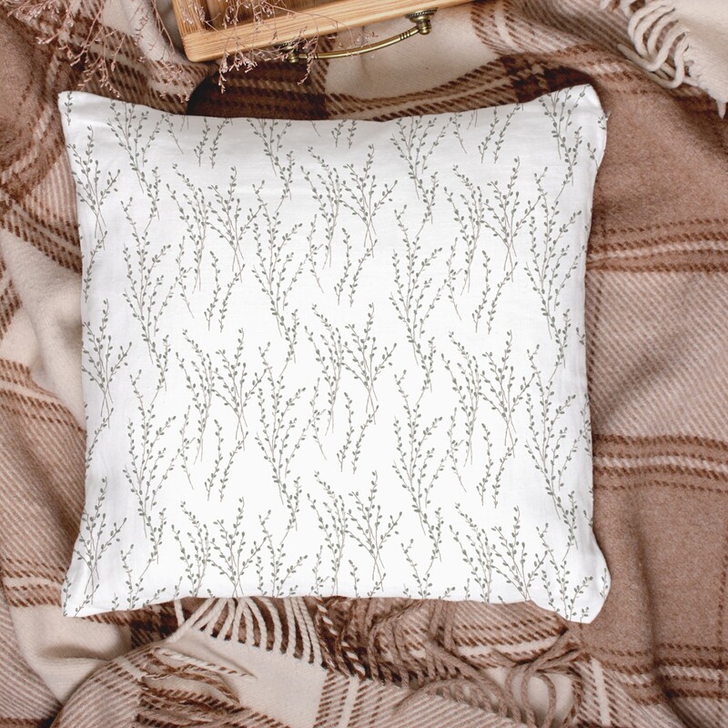 

Branch Print Cushion Cover Without Filler, Multicolor