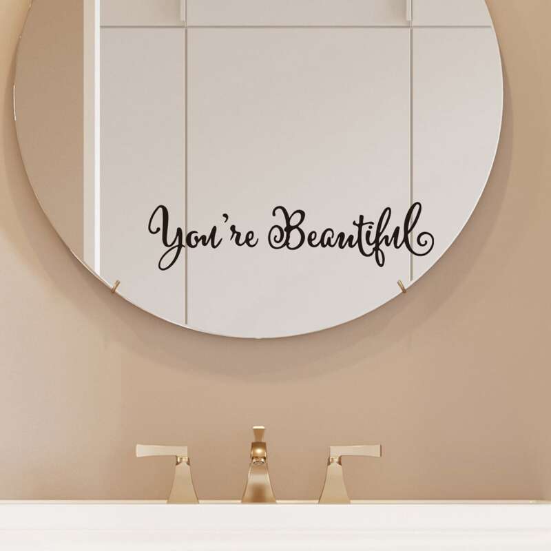 

Slogan Graphic Wall Sticker, Black