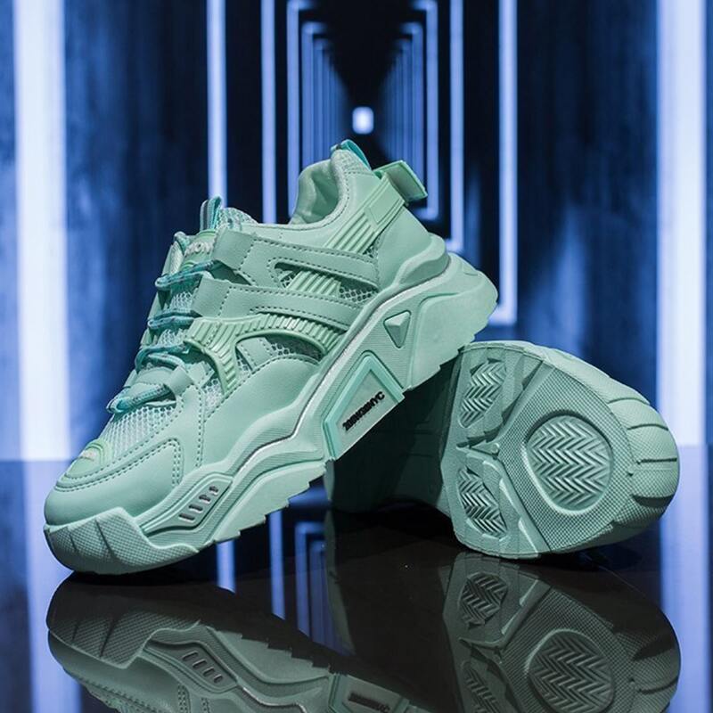 

Mesh Panel Sole Trainers, Mint green