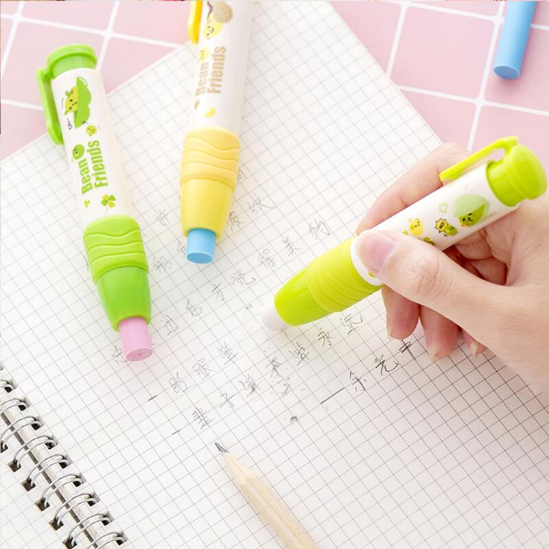 

1pc Cartoon Graphic Random Push Type Eraser, Multicolor