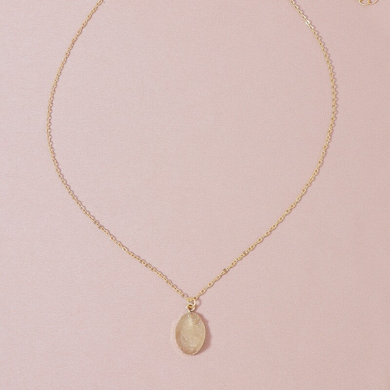 

Geometric Charm Necklace, Gold