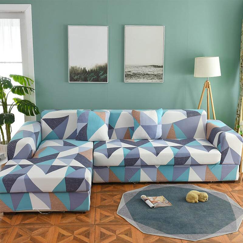 

Geometric Pattern Sofa Cover Without Cushion, Multicolor