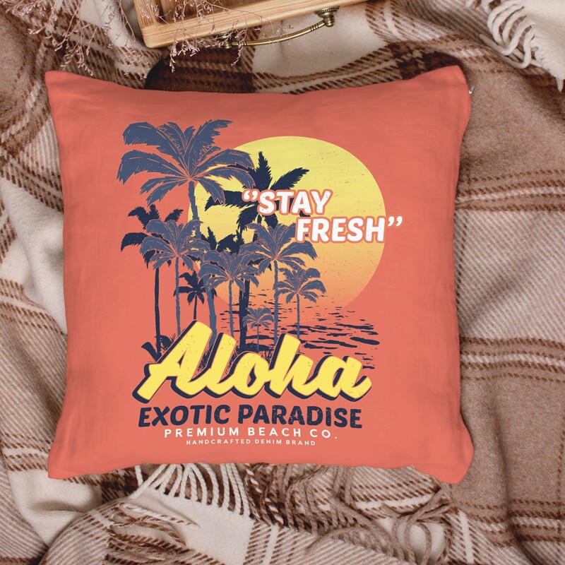 

Slogan Graphic Cushion Cover Without Filler, Multicolor