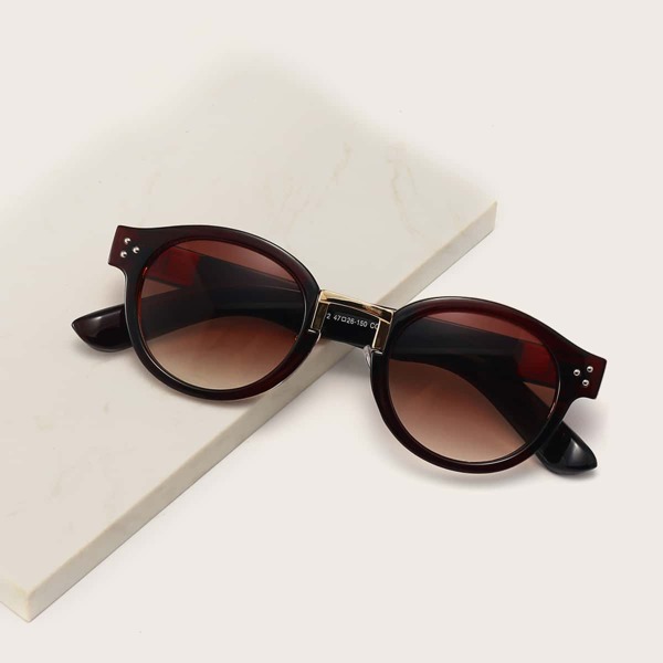 

Fashion Double Loop Sunglasses, Brown