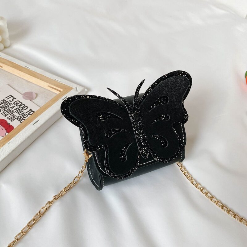 

Sequin Butterfly Crossbody Bag, Black