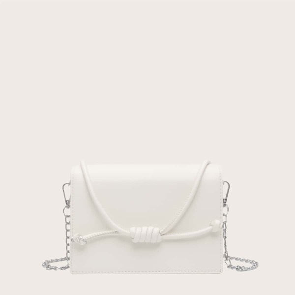 

Minimalist Flap Chain Organ Bag, Beige
