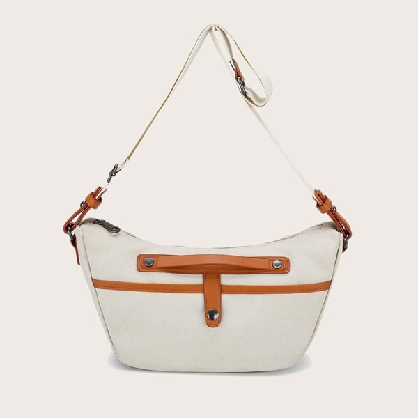 

Zip Detail Crossbody Bag, White