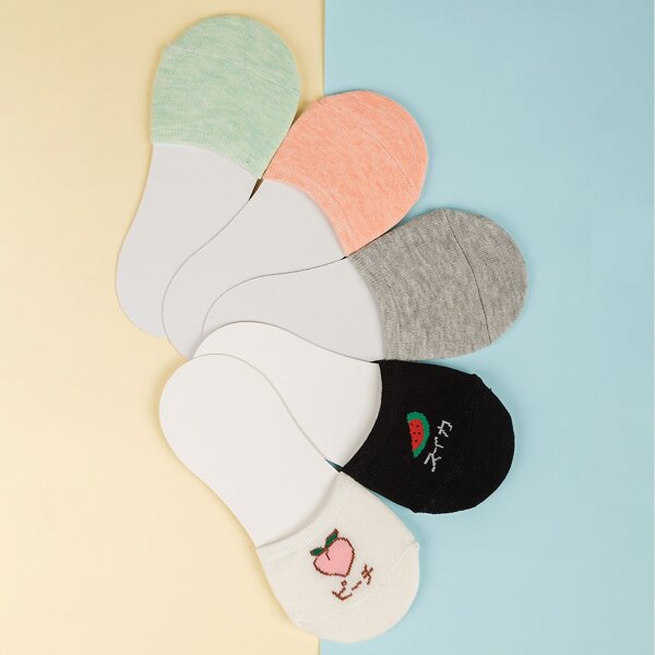 

5pairs Multicolor Boat Socks