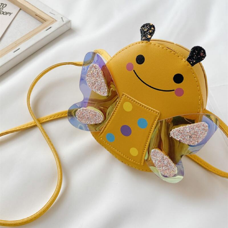 

Sequin Bee Crossbody Bag, Mustard yellow