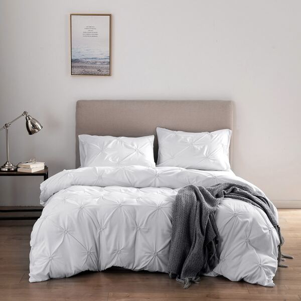 

Solid Bedding Set Without Filler, White