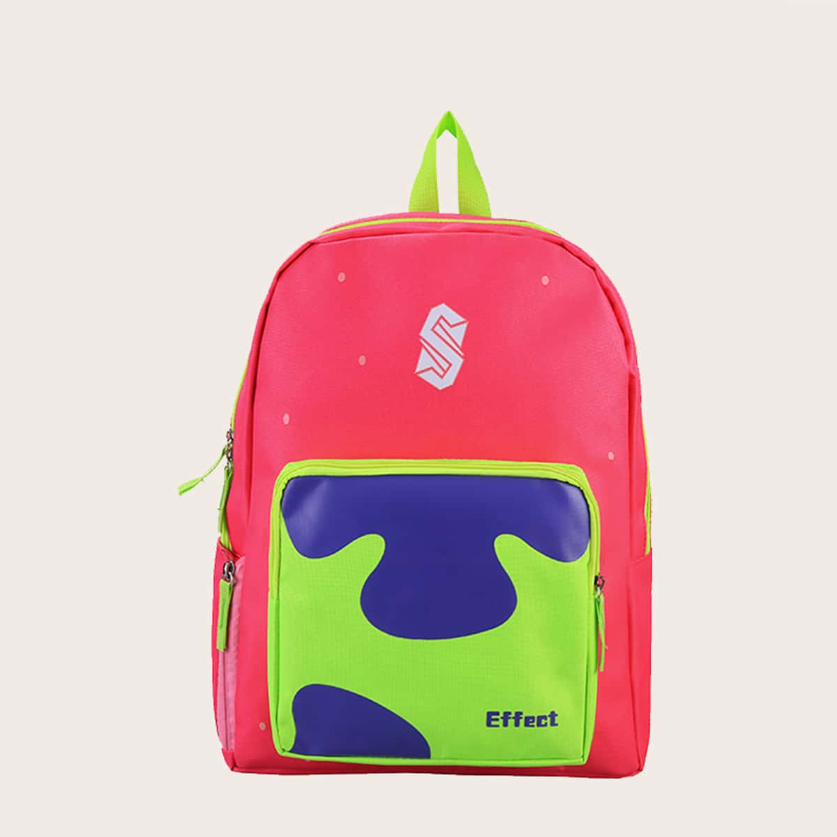 

Colorblock Zip Backpack, Multicolor
