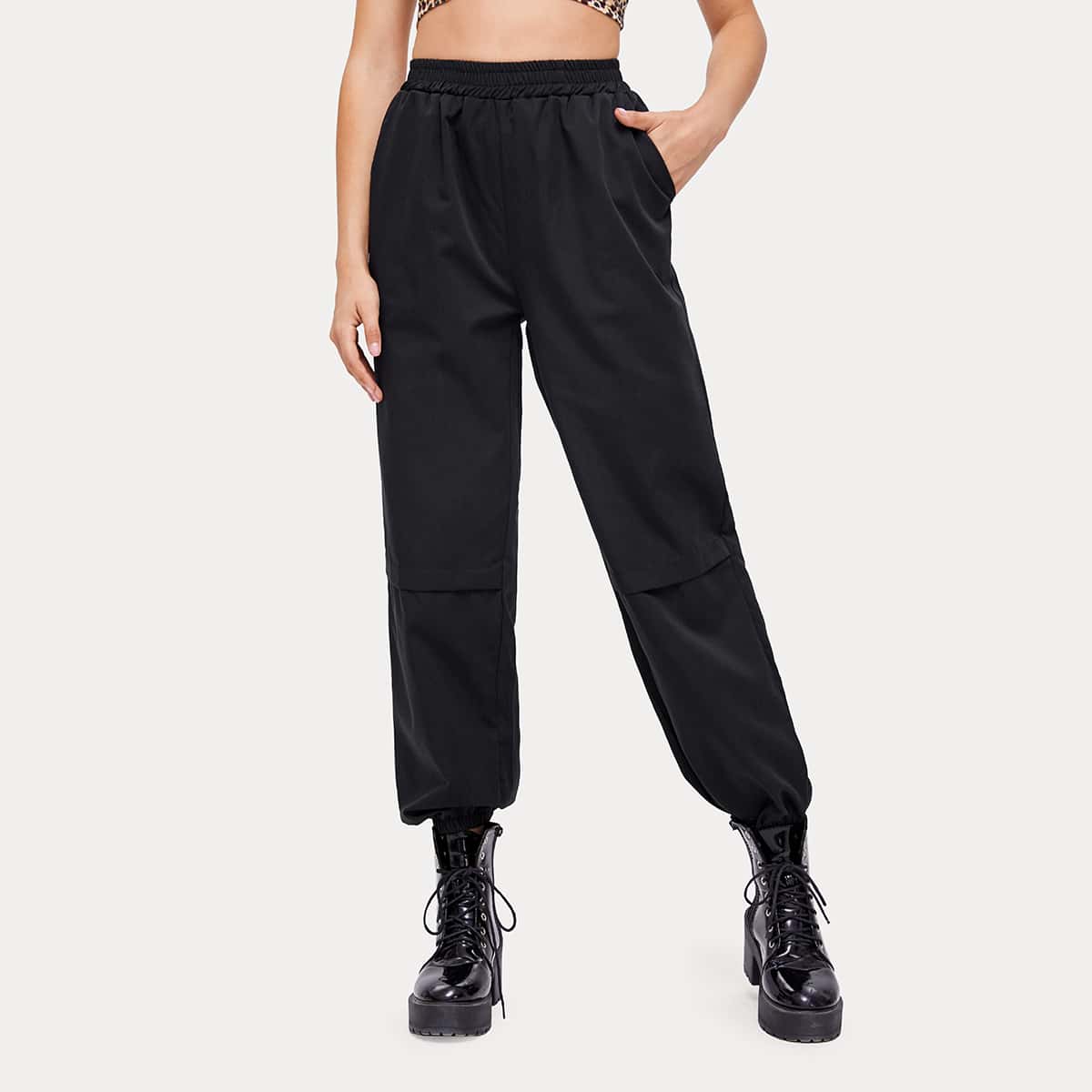 

Solid Black Joggers