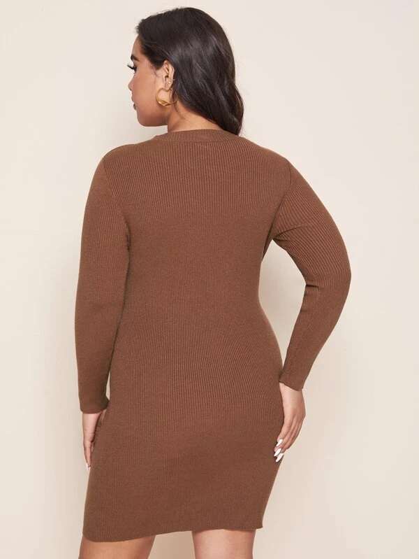 choker sweater dress