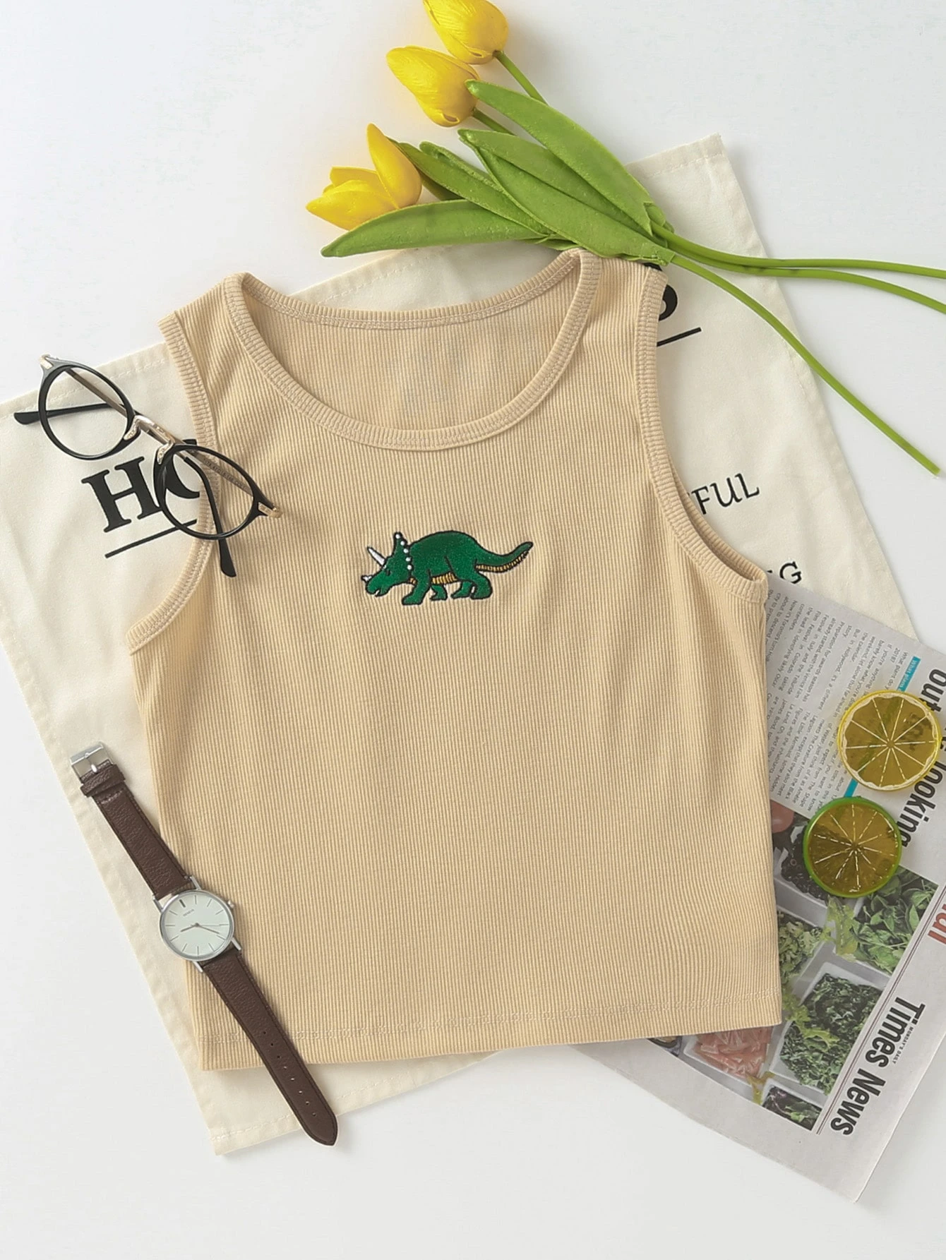 dinosaur crop hoodie