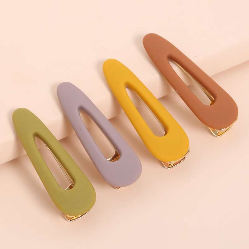 

4pcs Colorful Hair Clip, Multicolor