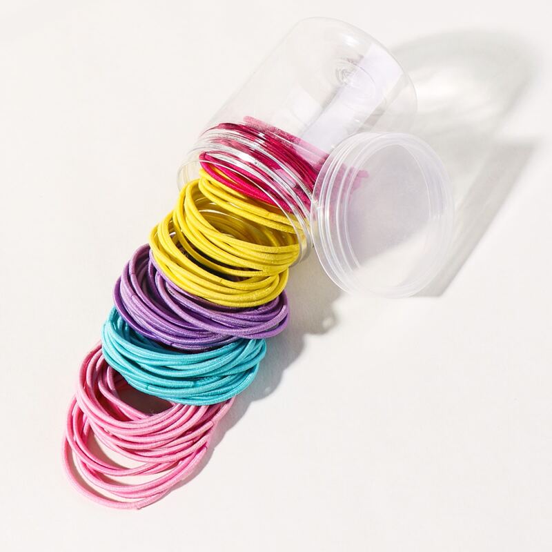 

100pcs Colorful Hair Tie, Multicolor