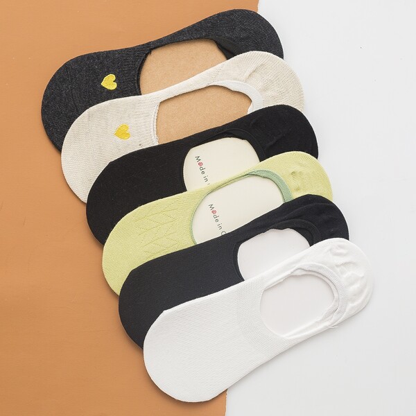

6pairs Multicolor Boat Socks