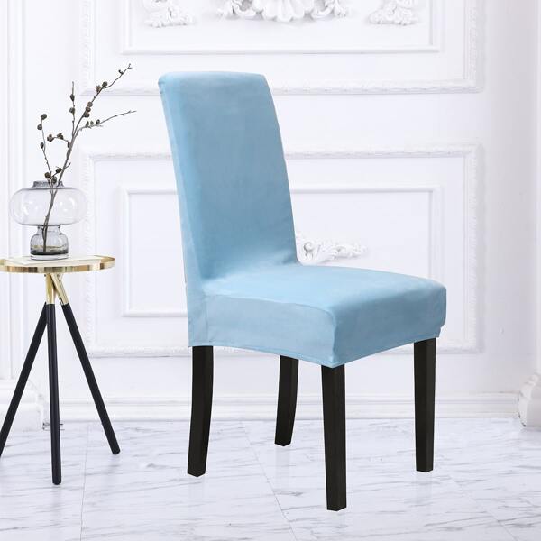 

Plain Stretchy Chair Cover, Baby blue