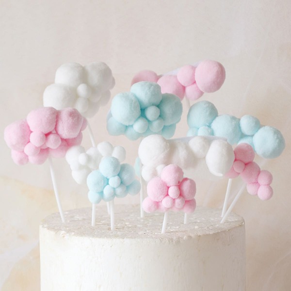 

1pc Cloud Design Random Color Cake Topper, Multicolor