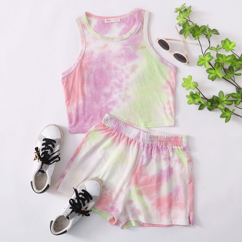 

Tie Dye Tank & Shorts, Multicolor