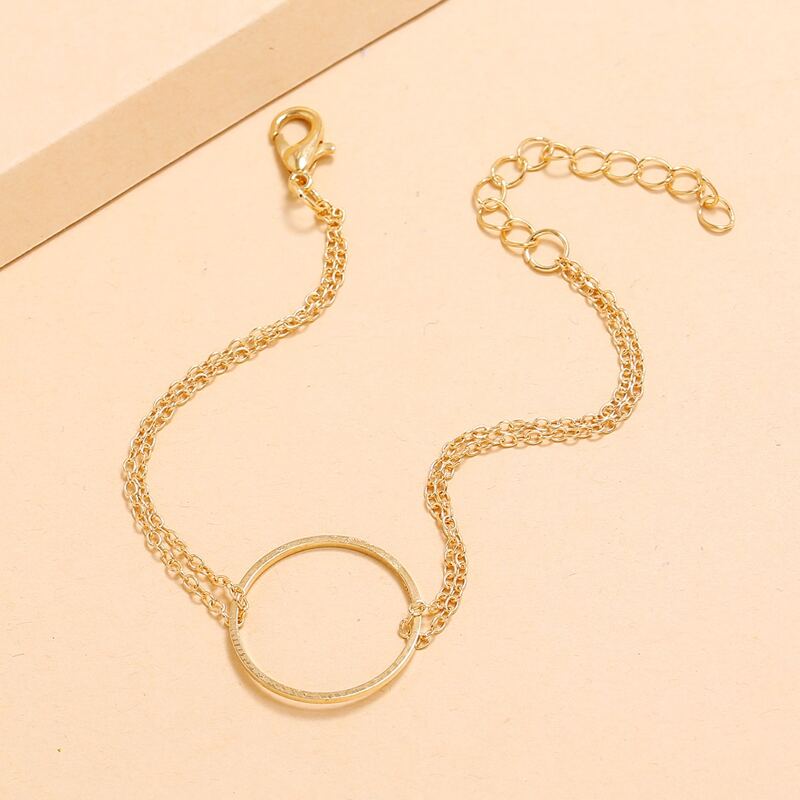 Ring Chain Bracelet, Gold