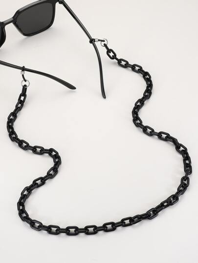 Street 1pc Unisex Black Color Turquoise Sea Shell Pattern Glasses Chain Glasses Accessories For Women