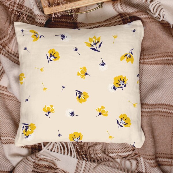 

Floral Pattern Cushion Cover Without Filler, Multicolor