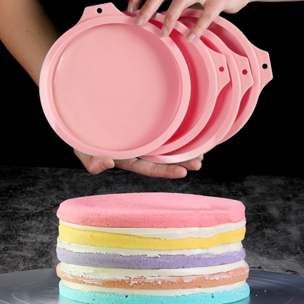 

1pc Cake Silicone Mold, Pink
