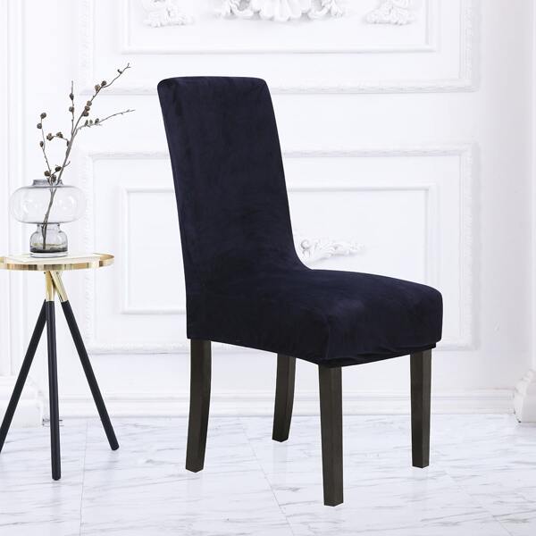 

Plain Stretchy Chair Cover, Navy blue