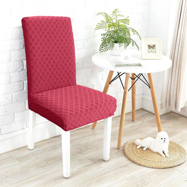 

Solid Stretchy Chair Cover, Hot pink