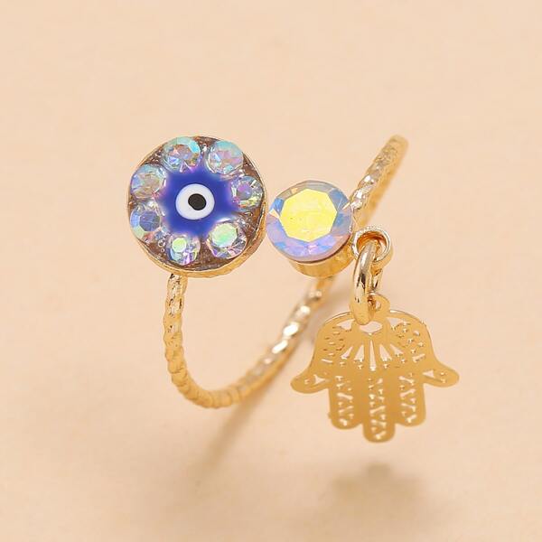 

Кольцо со стразами, Многоцветный