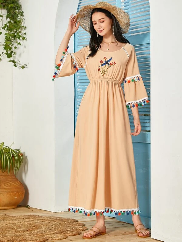 shein bird dress
