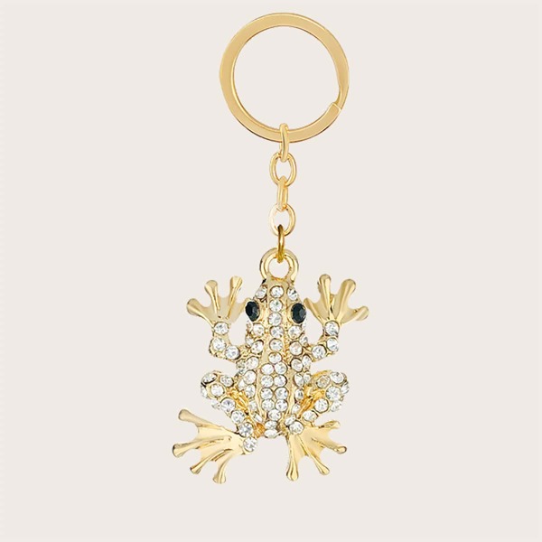 

Alloy Frog Keychain, Gold