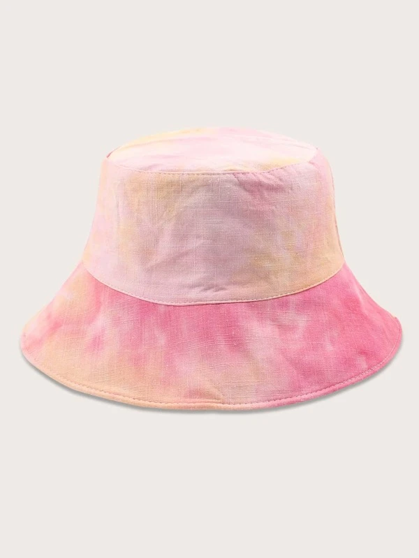 pink tie dye bucket hat
