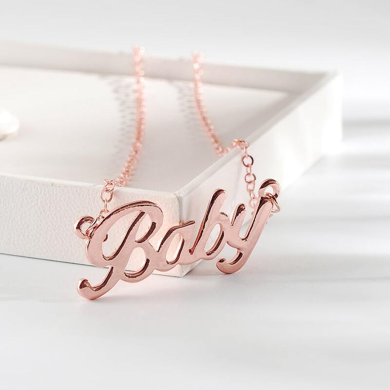 

Gold Letter Charm Necklace