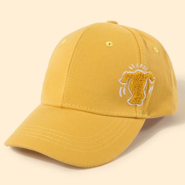 

Toddler Girls Embroidery Baseball Cap, Yellow