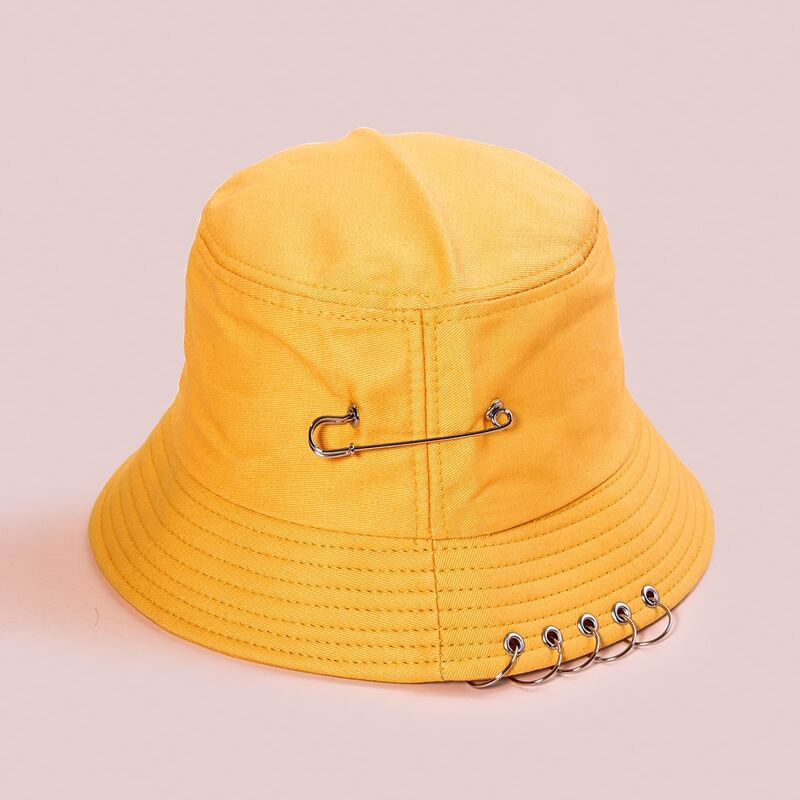 

Circle Decor Bucket Hat, Yellow