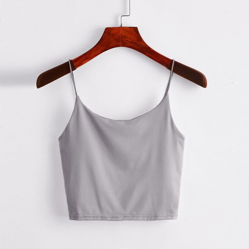 

Solid Crop Cami, Light grey