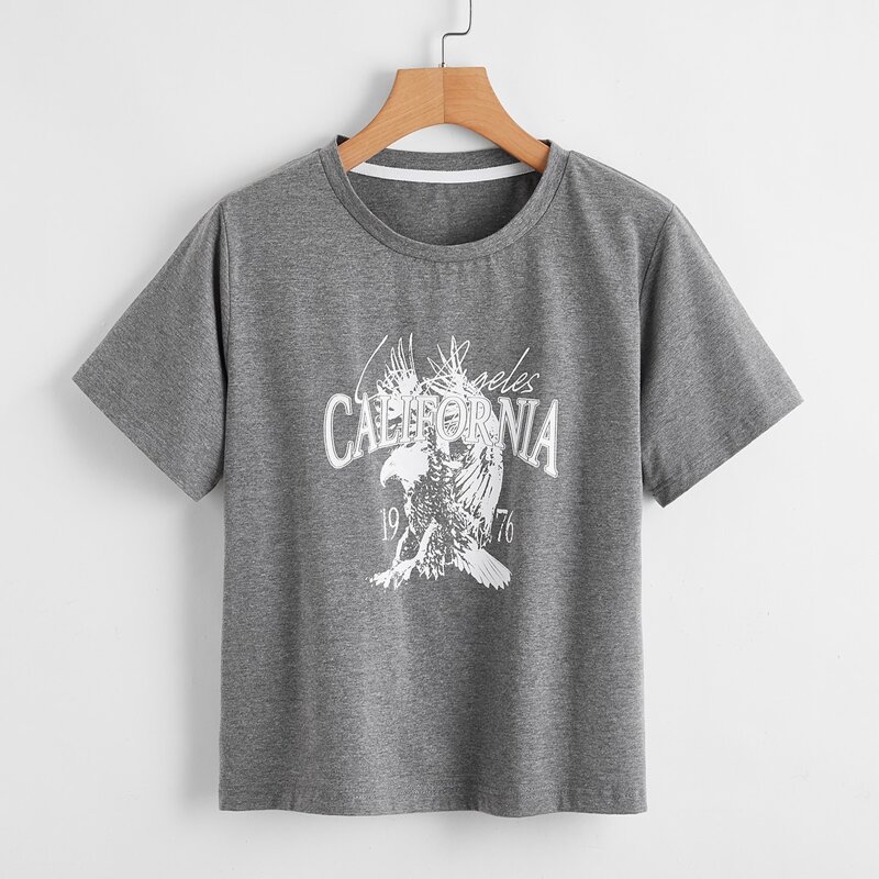 

Eagle Graphic Tee, Grey