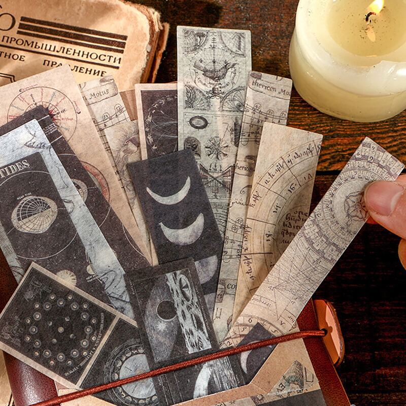 

40pcs Vintage Pattern Random Sticker, Multicolor