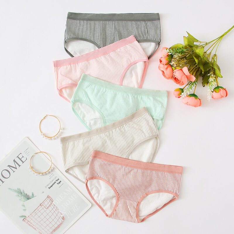 

5pack Stripe Panty Set, Multicolor