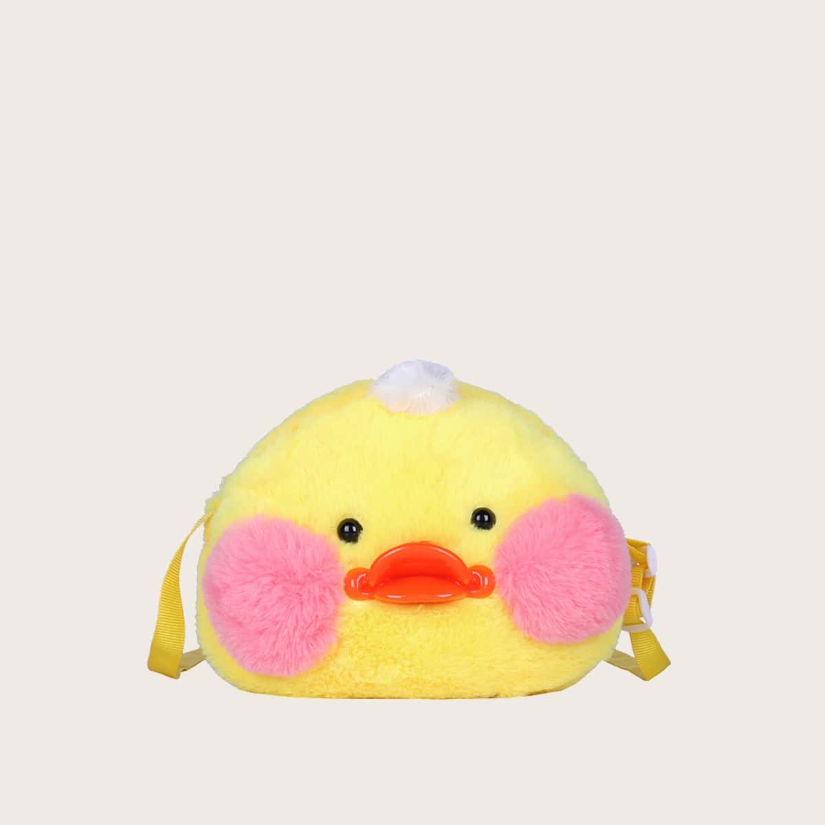 

Cartoon Duck Fluffy Crossbody Bag, Yellow