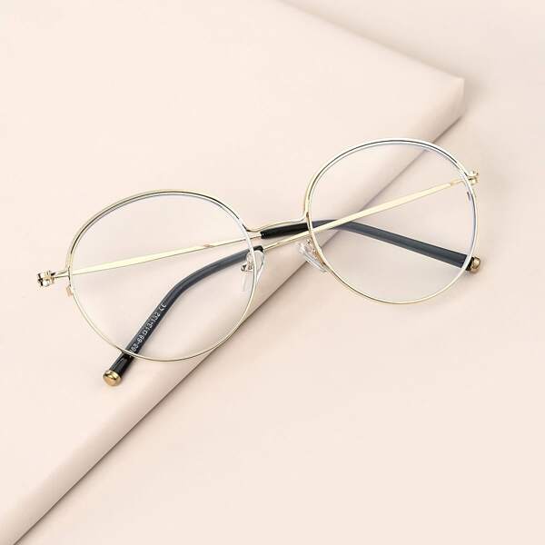 

Round Frame Glasses, Gold
