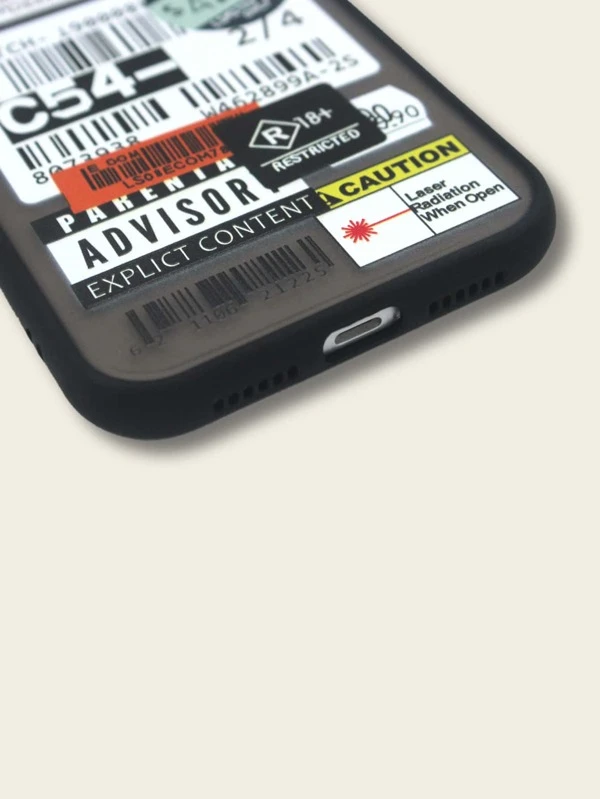 label print iphone case