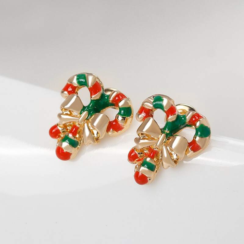 

Bow Design Stud Earrings, Multicolor