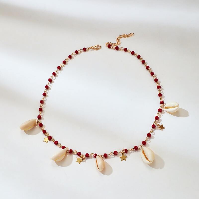 

Shell Beaded Bracelet, Multicolor