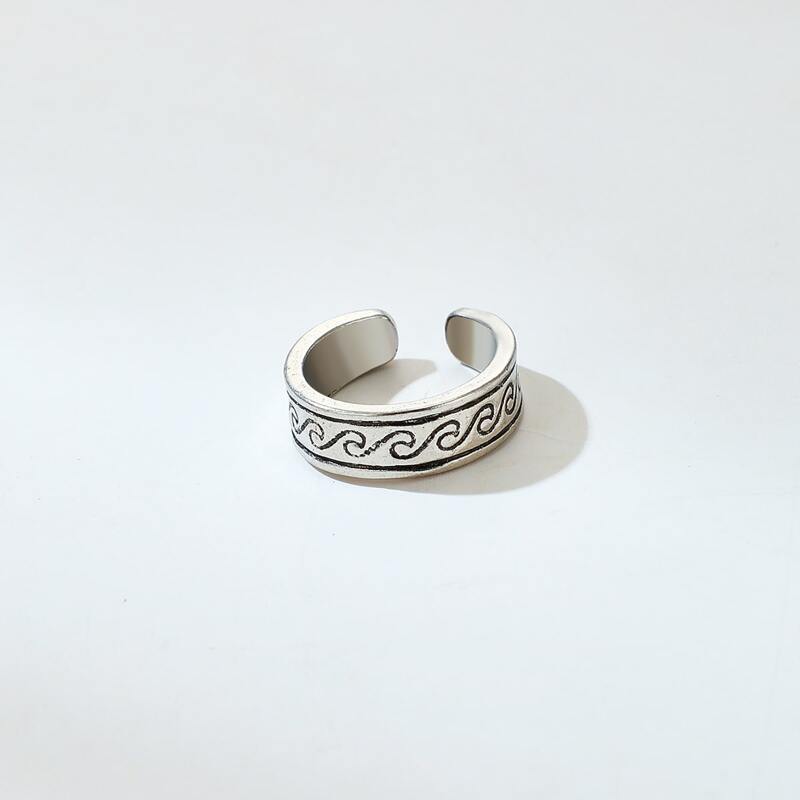 

1pc Geo Ring, Silver