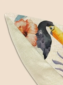 鸚鵡圖案靠墊套不附帶墊芯